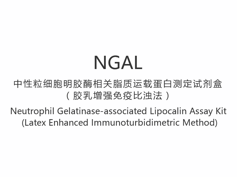 【NGAL】 Kit de testare a lipocalinei asociate cu gelatinaza neutrofilă (metoda imunoturbidimetrică îmbunătățită cu latex)